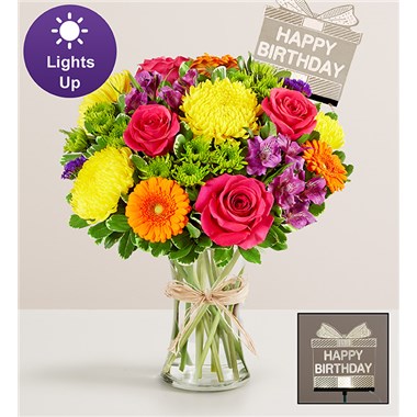 Fields Of Europe&reg; Celebration With Happy Birthday Led Pick